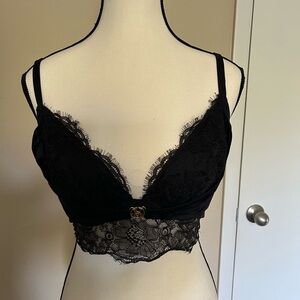 Victoria's Secret Elegant Black Lace Bra